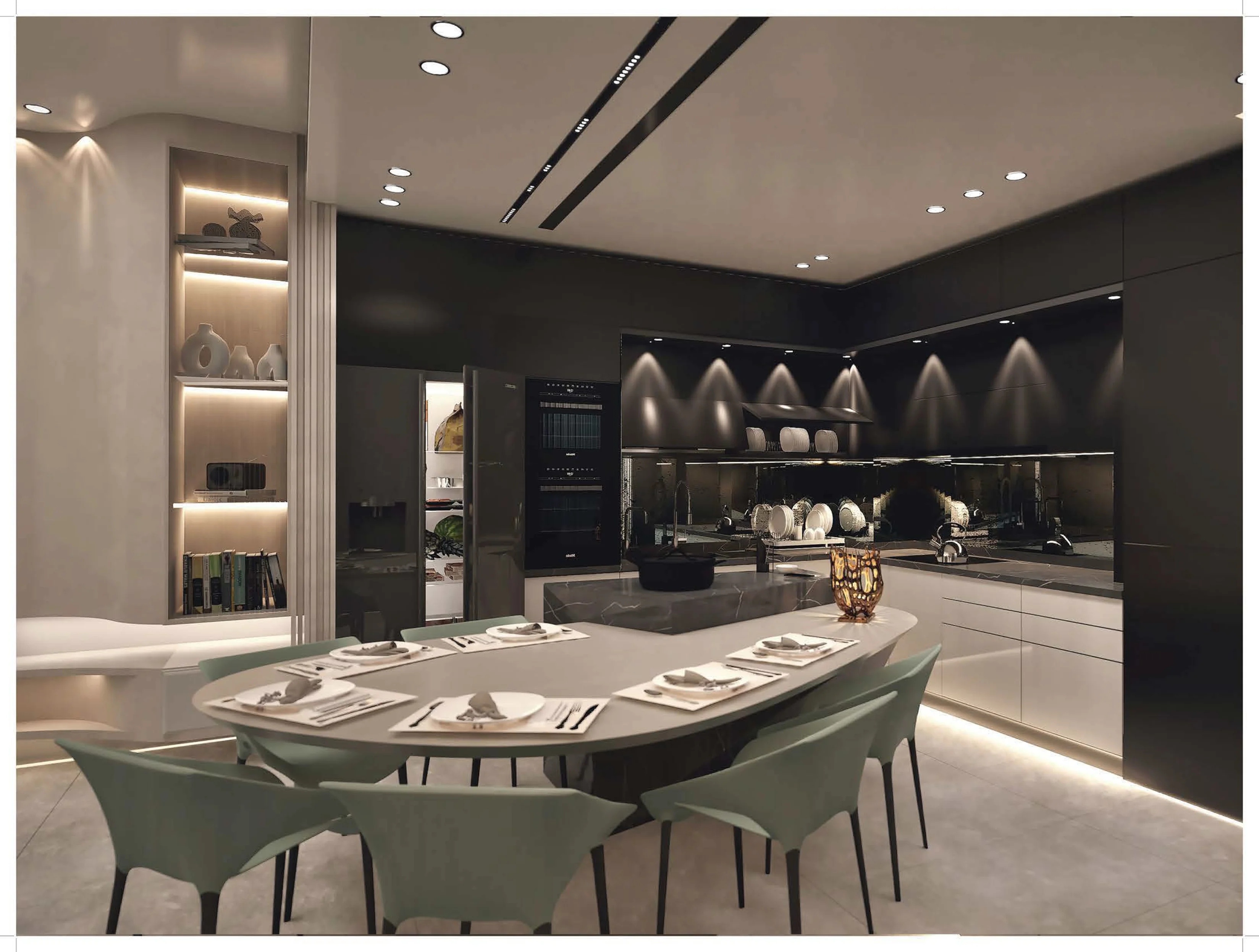 Integrated spatial flow and lighting